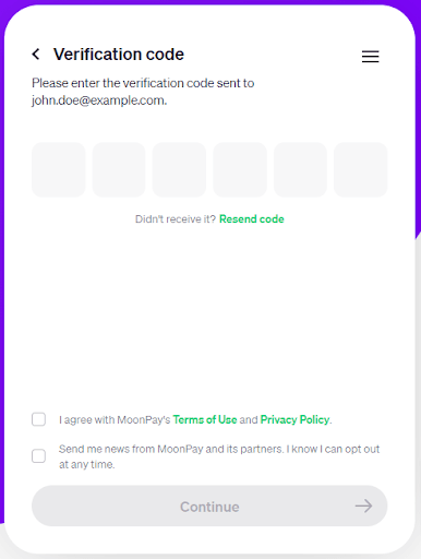 Moonpay verification